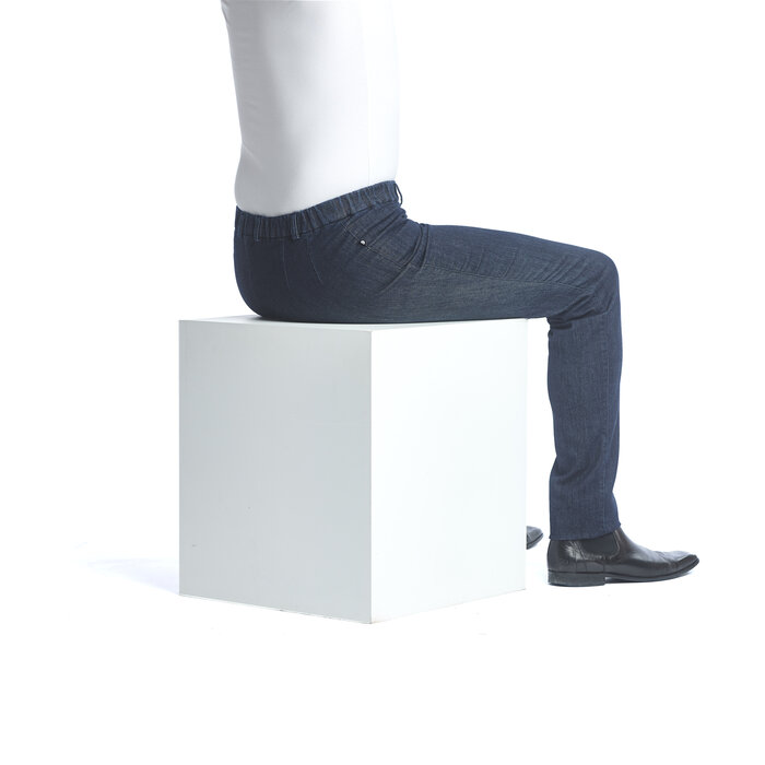 Pantalon sur élastique - jean bleu