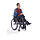 Jupe pour fauteuil roulant - courte marine