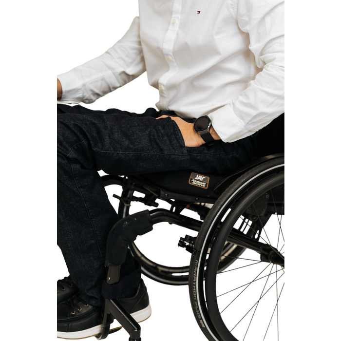 Thermal wheelchair trousers slim fit - dark jeans