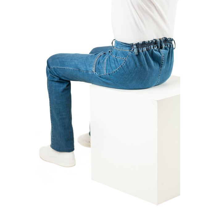 Sporty wheelchair pants - blue jeans
