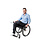 Pantalon classique pour fauteuil roulant - jeans foncés
