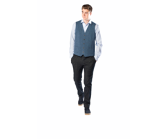 Broek met elastiek - donkere jeans