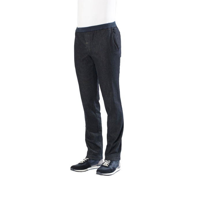 Trousers with elastic - dark jeans