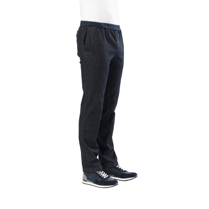 Trousers with elastic - dark jeans