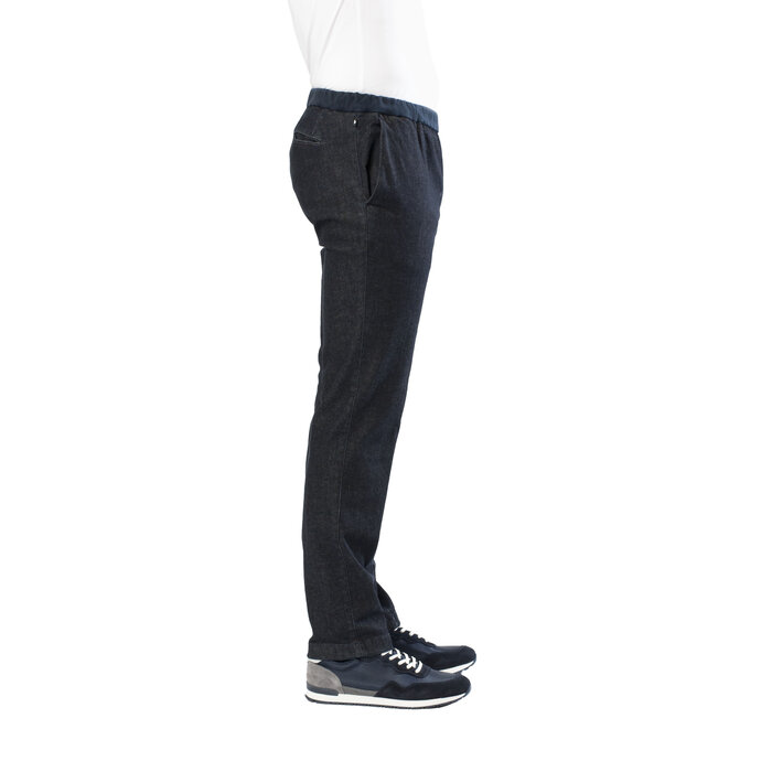 Trousers with elastic - dark jeans