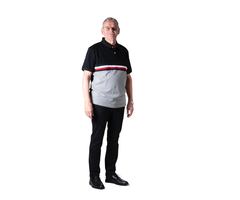 5 pocket broek met elastiek - zwarte jeans