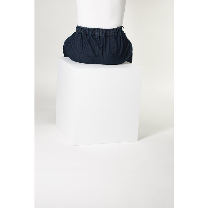 Pantalon pour fauteuil roulant avec bouton et fermeture éclair profonde - jeans foncés