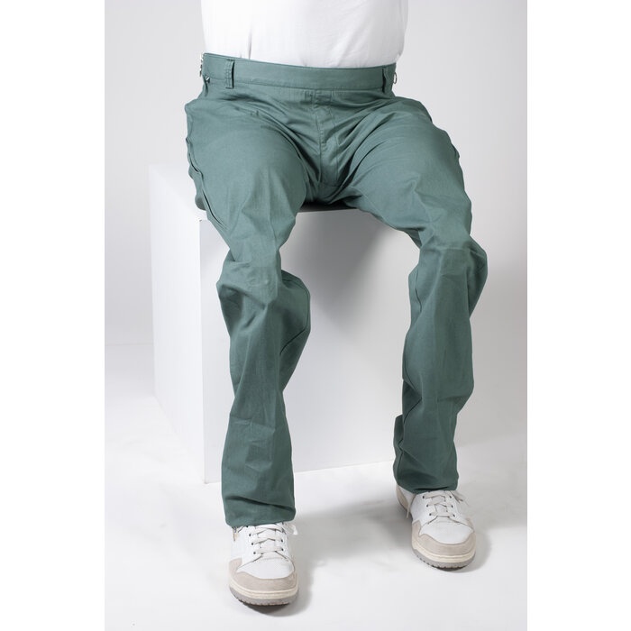 Rolstoelbroek met zijritsen - groen katoen