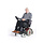 Wheelchair trousers with deep zipper - navy corduroy