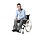 Pantalon pour fauteuil roulant avec fermetures éclair latérales - laine grise