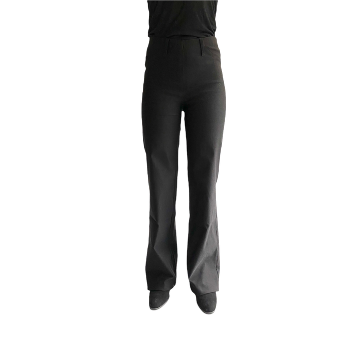 Sit-stand pants on elastic - black