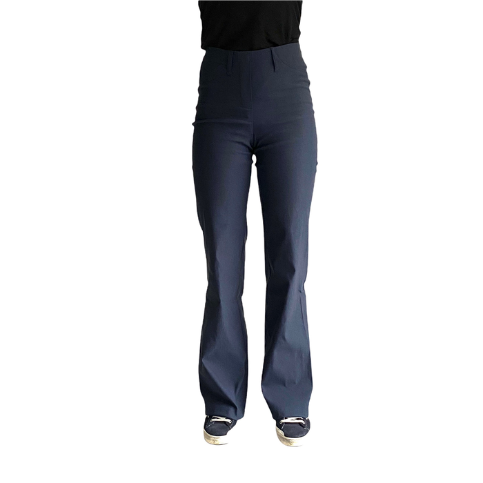 Sit-stand trousers on elastic - navy