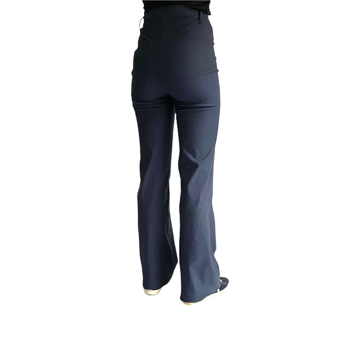 Sit-stand trousers on elastic - navy