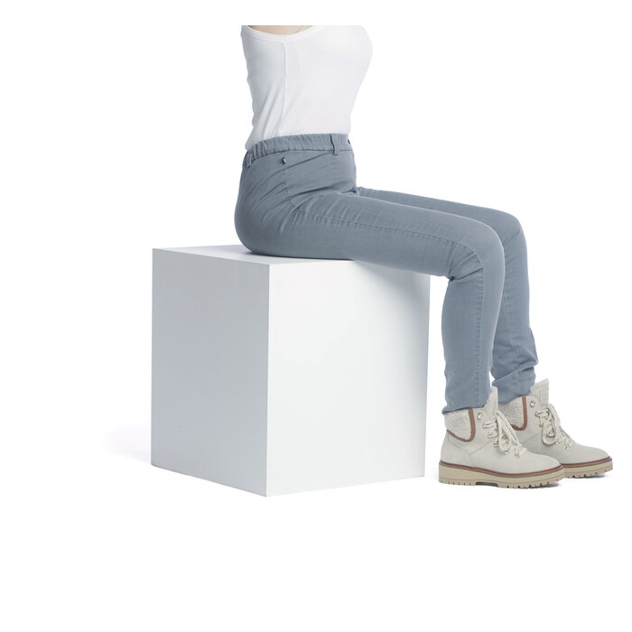 Wheelchair pants on elastic - gray jeans