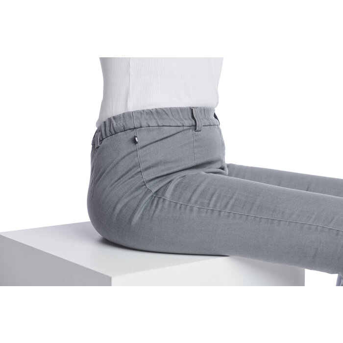 Wheelchair pants on elastic - gray jeans