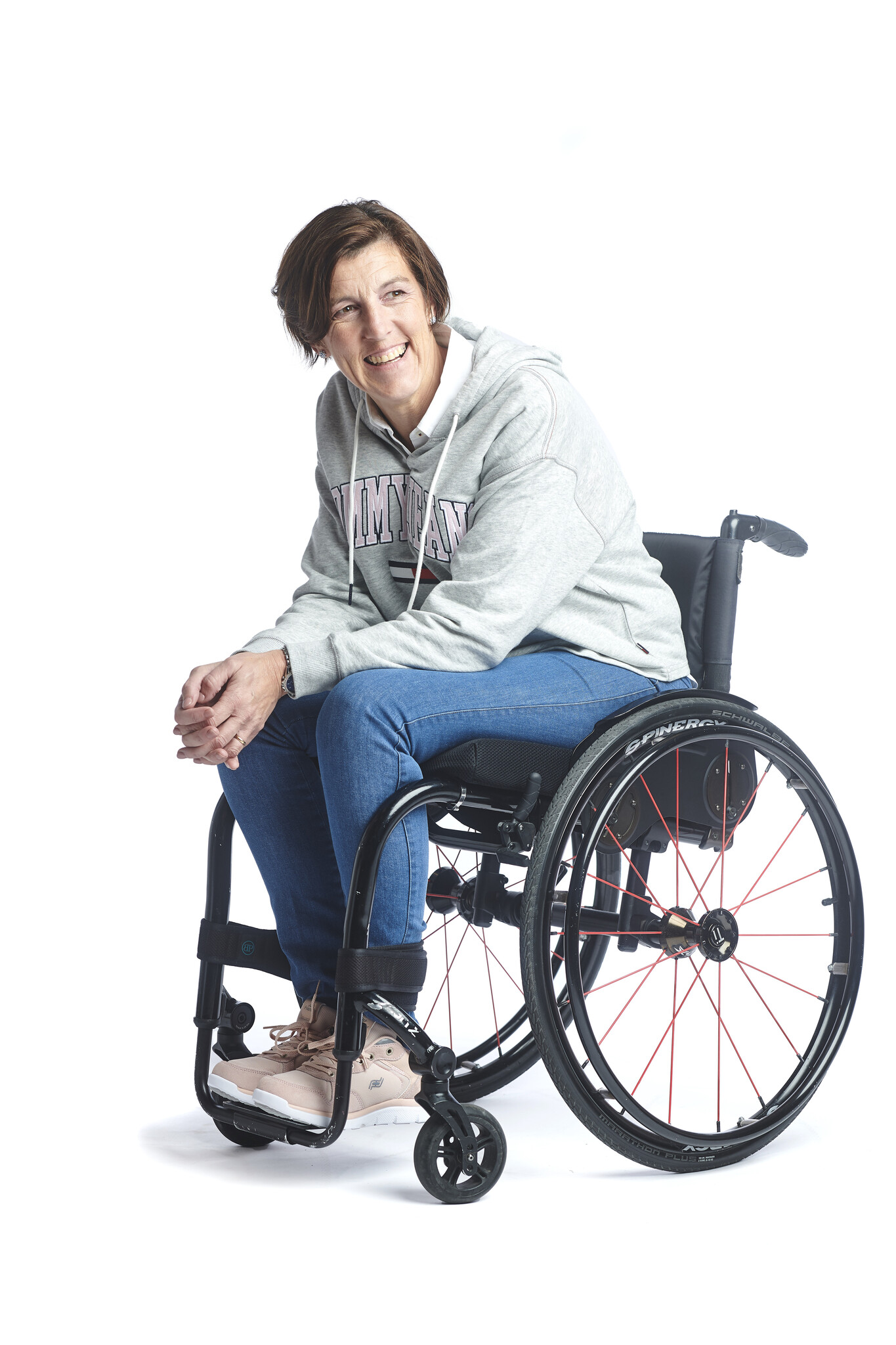 Rolstoelbroek op elastiek - blauwe jeans