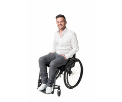 Pantalon sportif pour fauteuil roulant - jeans gris
