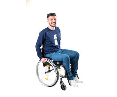 Pantalon sportif pour fauteuil roulant - jeans bleus