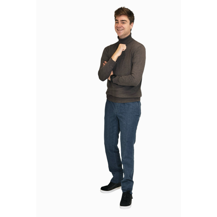 Pants with elastic - jeans