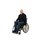 Pantalon pour fauteuil roulant avec fermetures éclair latérales - jeans foncés
