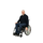 Wheelchair pants with side zippers - dark jeans