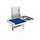 Wall-mounted electrically height-adjustable care table with washbasin