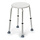 Shower stool, height adjustable, white