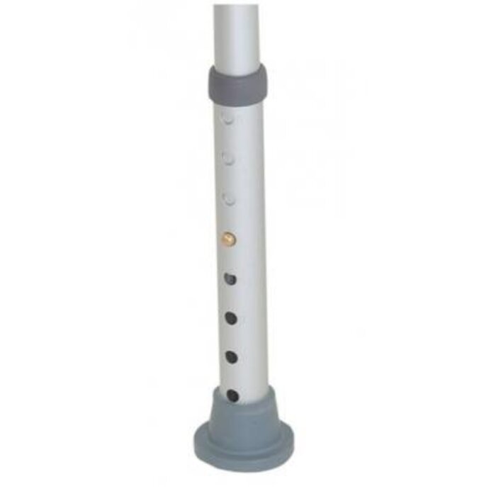 Shower stool, height adjustable, white