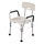 Shower chair adjustable height with removable armrests