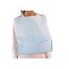Bavoirs jetables pour adultes avec pochette (bleu)