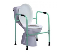 Cadre de toilette avec poignées réglables en PVC