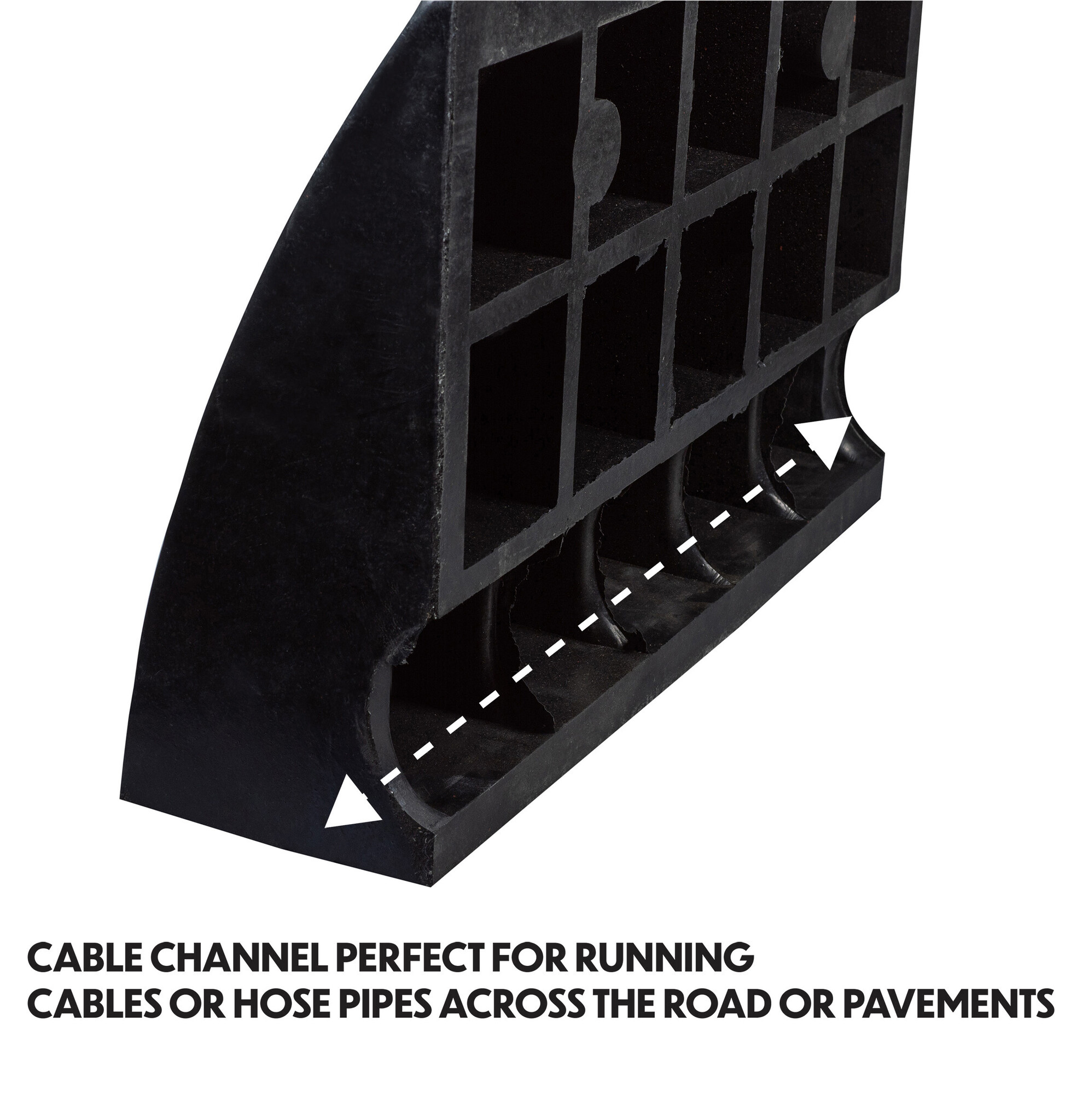 Rubber threshold aid 150 mm (per piece)