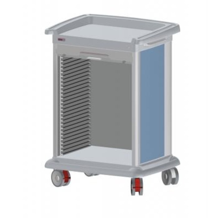 Preciso modular trolleys - 4 closed sides - available in 3 heights