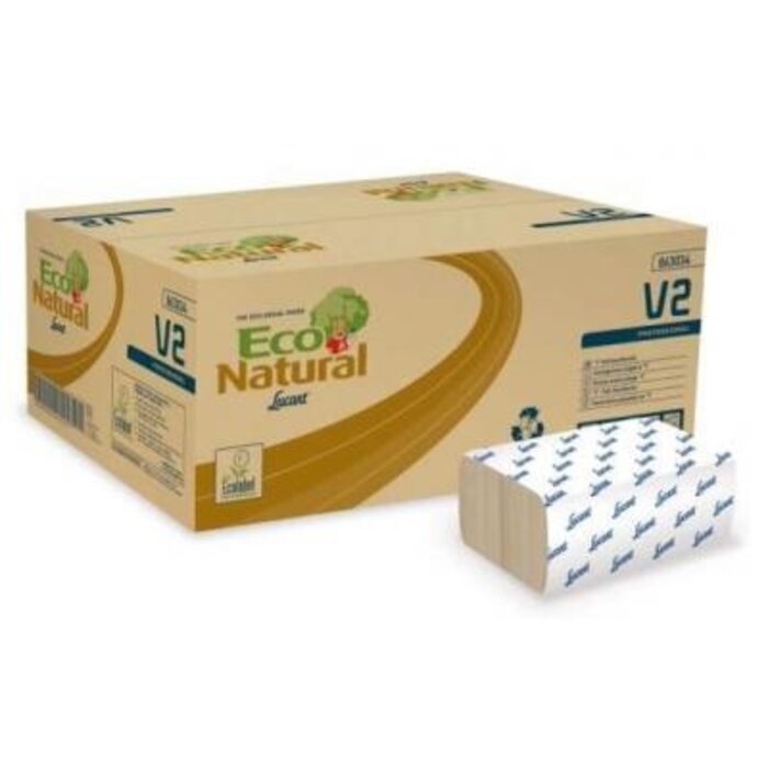 Towels Econatural V folded - Box of 3800