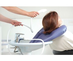 Inflatable hair basin for the sink