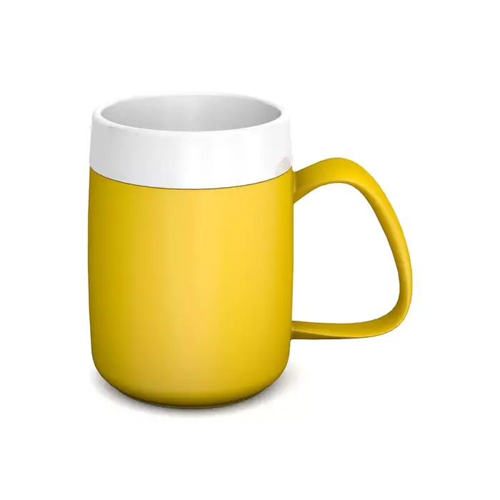Insulating cup without funnel-shaped interior