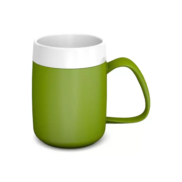 Insulating cup without funnel-shaped interior
