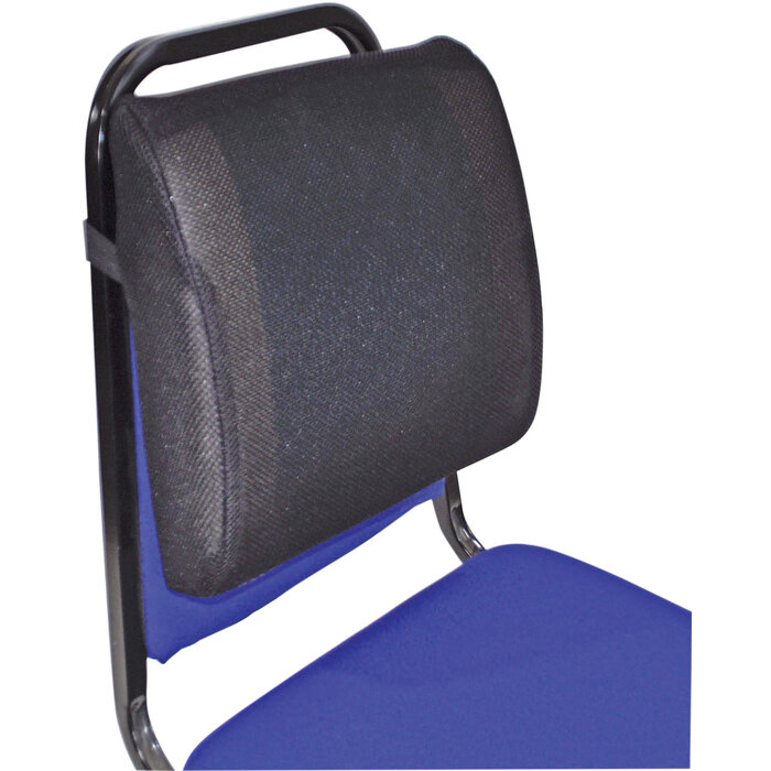 Memory foam lumbar support cushion with cooling gel