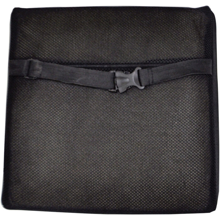 Memory foam lumbar support cushion with cooling gel