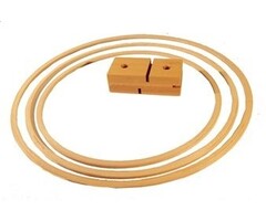 Wooden gymnastics hoop