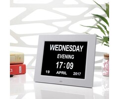 Digital calendar clock with 12 alarms and remote control