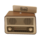 Retro radio with 1 control button