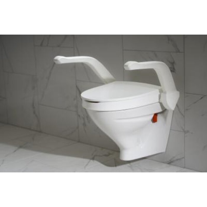 My-Loo toilet raiser can be attached - with armrests