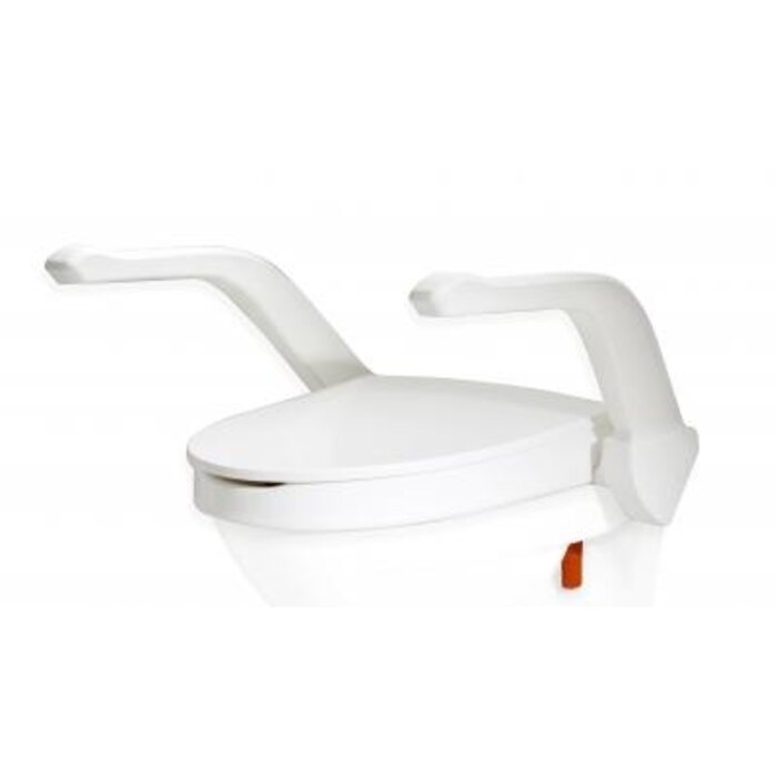My-Loo toilet raiser can be attached - with armrests