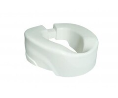 Clip-up toilet raiser, 11 cm, with injected shell