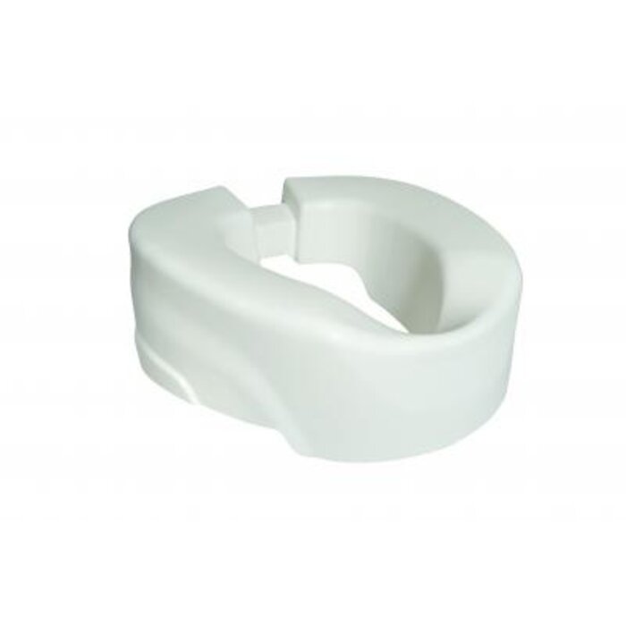 Clip-up toilet raiser, 11 cm, with injected shell