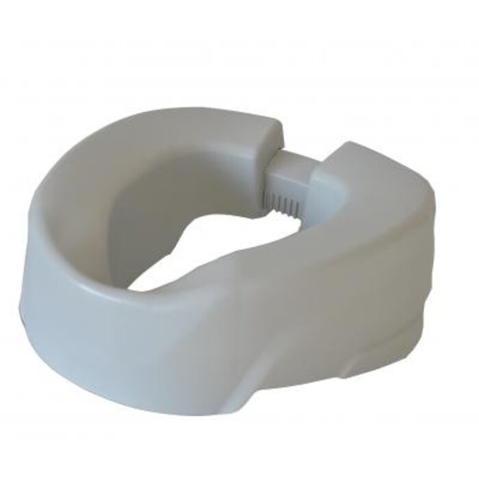Clip-up toilet raiser, 11 cm, with injected shell