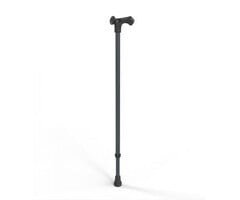 Walking stick with anatomical handle left or right