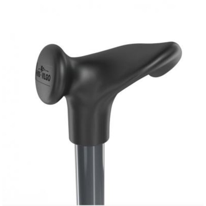 Walking stick with anatomical handle left or right