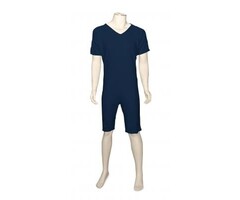 GCare verpleegpyjama korte mouwen en benen, marine blauw